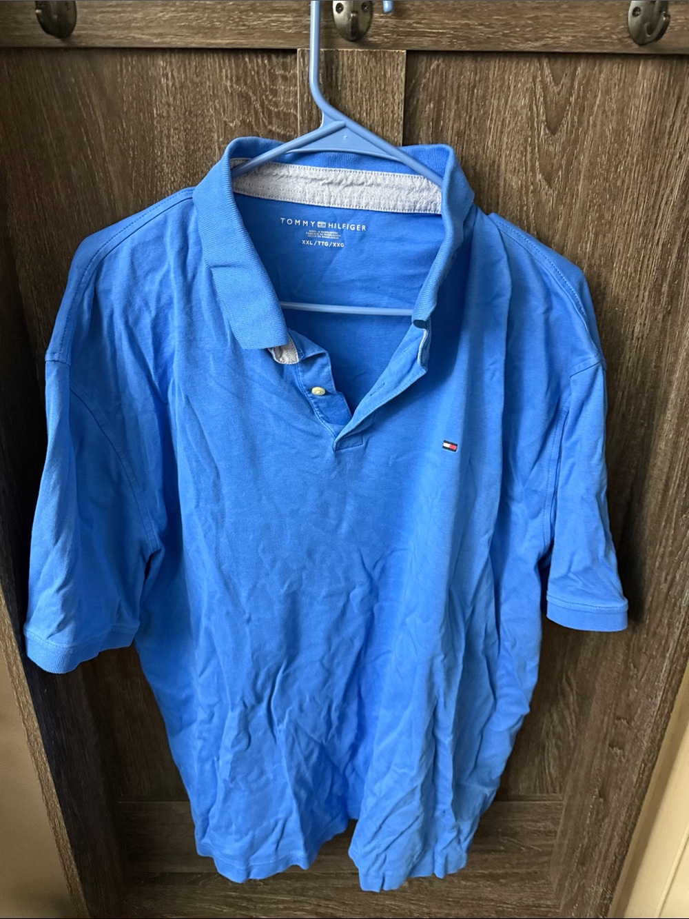 Tommy Hilfiger Royal Blue Polo with Small Flag Logo